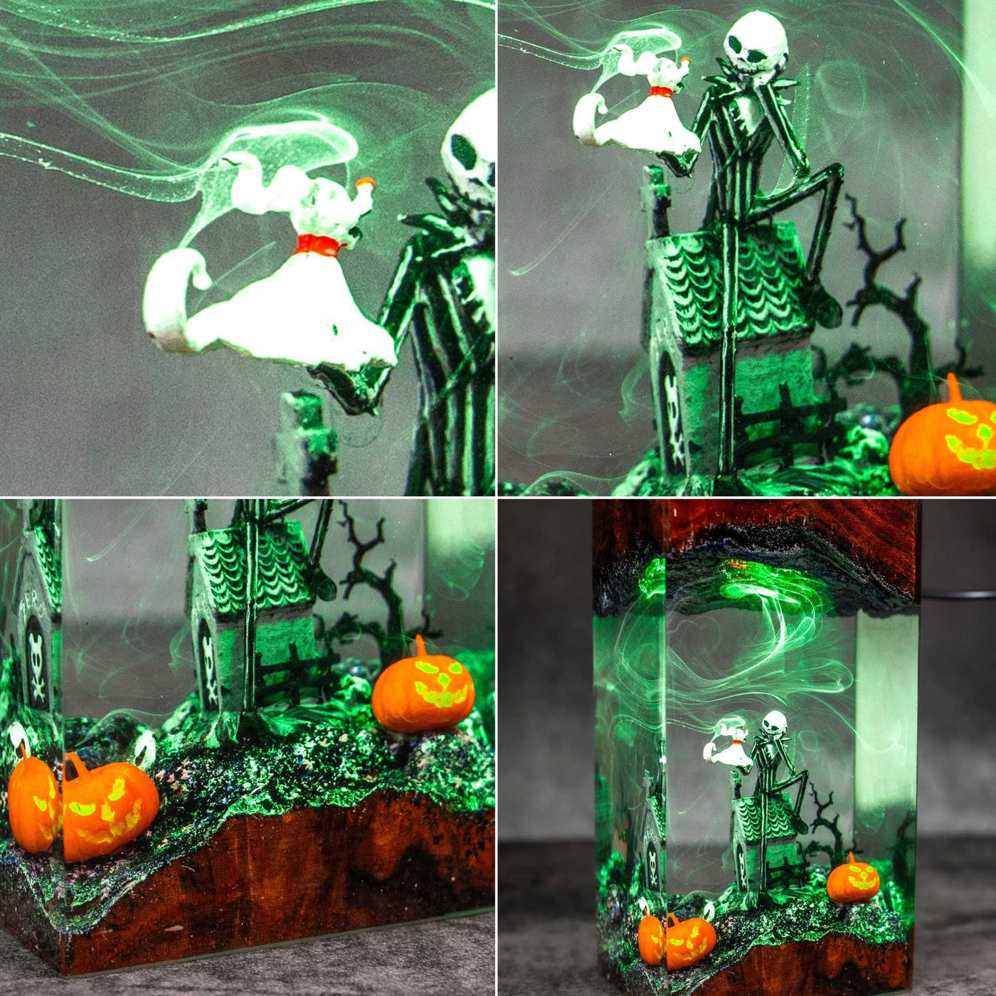 Handmade Resin Halloween Decor Lamp
