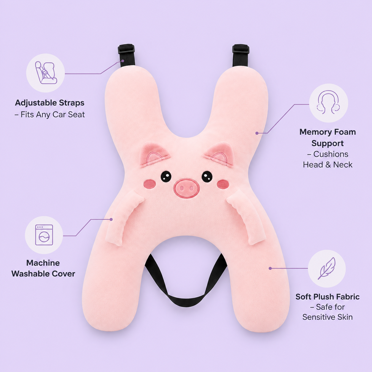 Baby Car Seat Comfort Pillow