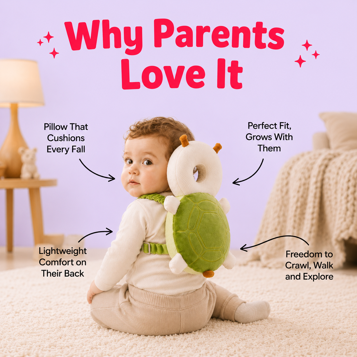 Baby Head Protection Backpack