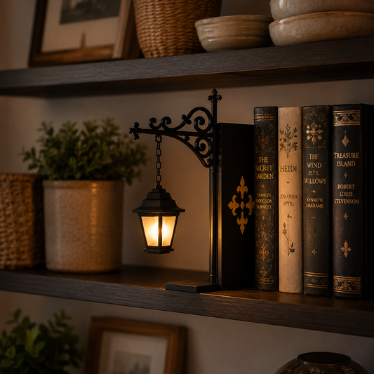 Lantern Bookend Lamp