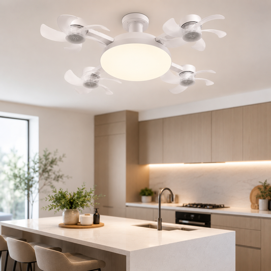 Aéro™ 4-Head Socket Fan Light