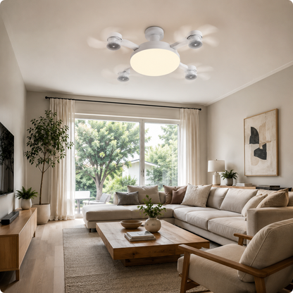 Aéro™ 4-Head Socket Fan Light