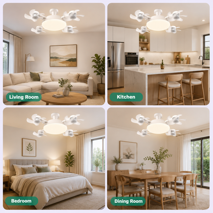Aéro™ 4-Head Socket Fan Light