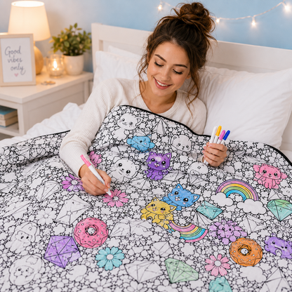 DoodleWrap™ Coloring Blanket