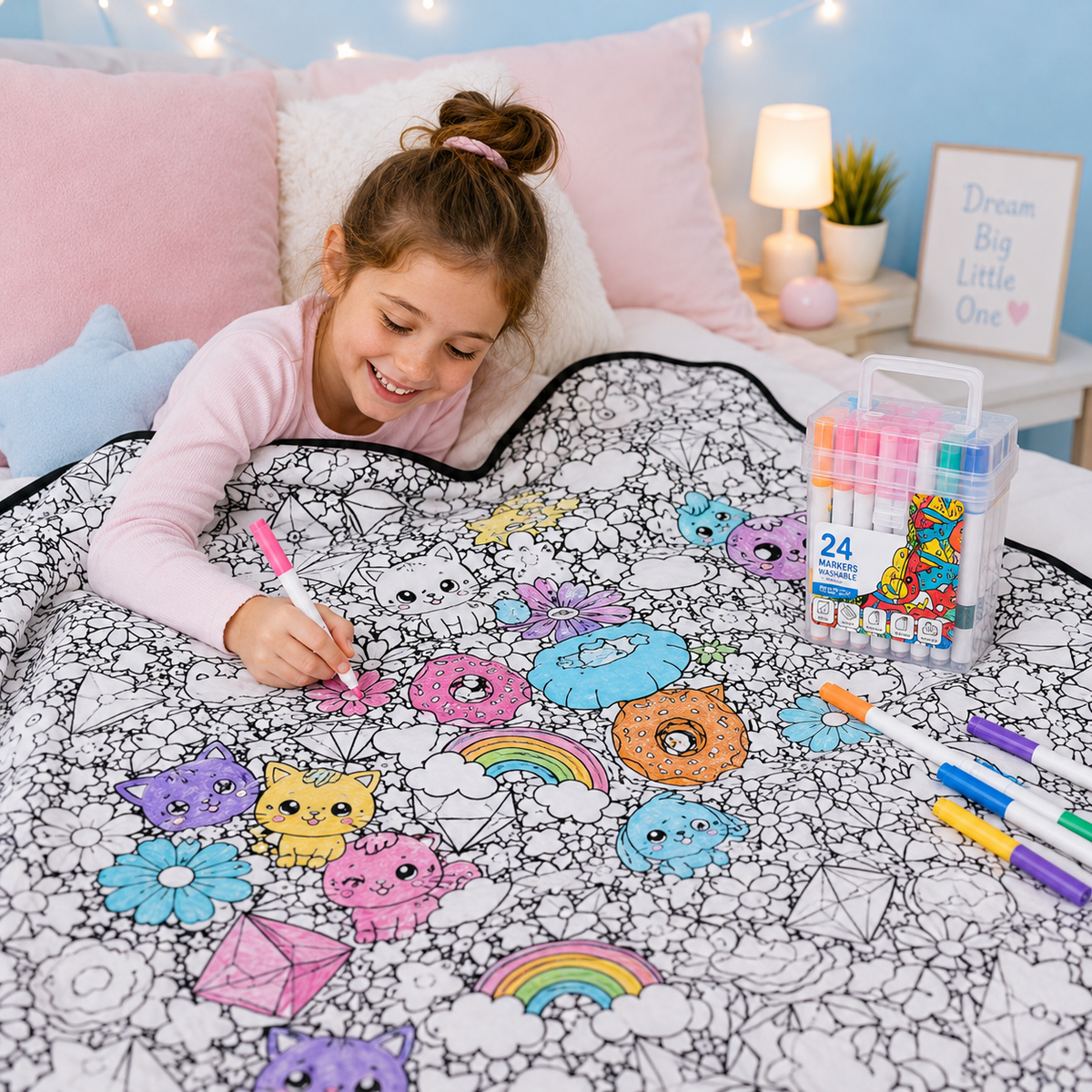 DoodleWrap™ Coloring Blanket