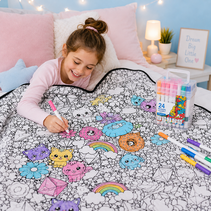 DoodleWrap™ Coloring Blanket
